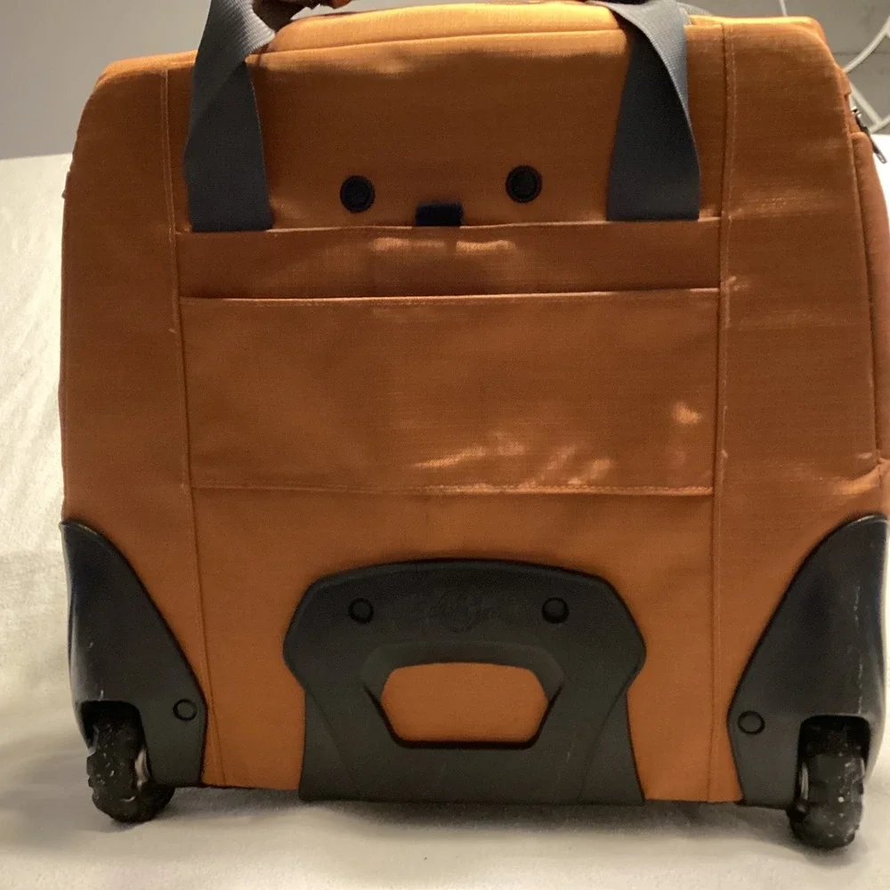 Eagle Creek Rolling Travel Bag Orange Gray Carry On Luggage Utility Organizer